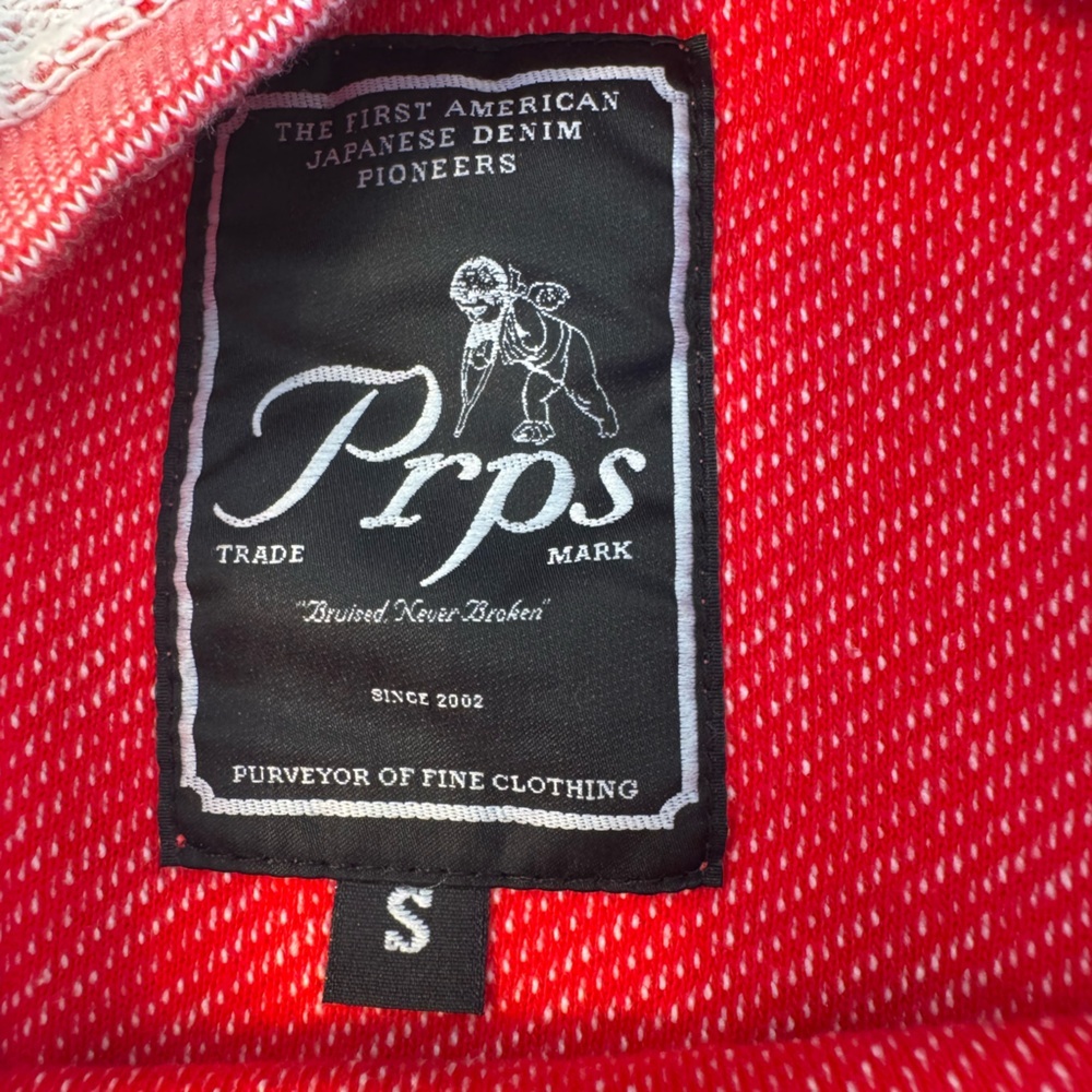 PRPS red two-tone raglan sweatshirt - Picture 3 of 4